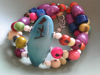 Blue Tagua Nut & Acai Bracelet